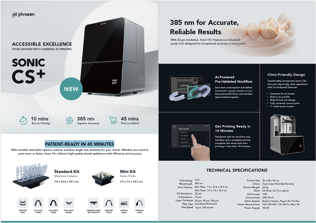 Phrozen Sonic CS+ – Revolution 32 Dental Group